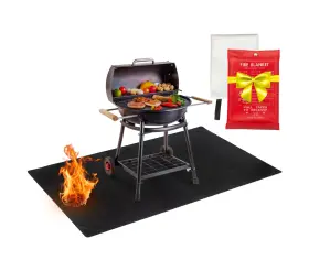 Grillmat2024 Ejomo Under Grill Mats For Outdoor Deck Protector - Black Bbq... Fast Ship Grillmat2024 Ejomo Under Grill Mats For Outdoor Deck Protector - Black Bbq... Fast Ship