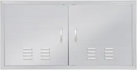 Mgk-p2mslcjz Eliteedge M7fl 73mgisd0i 42 Inch W X 21 H Stainless Steel Outdoor Kitchen Doors - Silver