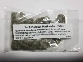 15970 Empire Comfort Systems Rock Wool Bag Part #15970 For Use With Vent-free Gas Logs