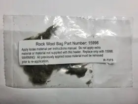Empire Comfort Systems 15998 Rock Wool Bag Part #15998 For Use With Vent-free Gas Logs