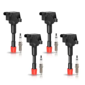 Enaspics325253254 Ena Set Of 4 Ignition Coil With Platinum Spark Plug 1.3 L4 Compatible Ho