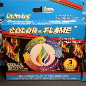 Cf5817-16 Enviro-log Lot Of 5 Enviro-log-color-flame-3pk-cf5817-16 #2