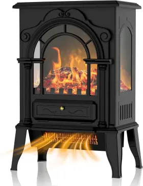 Eueiriup Hkfs002 16 Inch Electric Fireplace Heater Stove