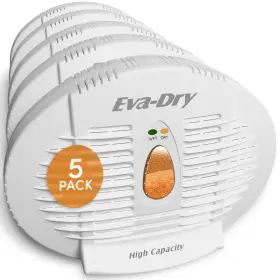 E-500 Eva-dry 832856000701 Renewable Dehumidifier Pack Of 5 White Perfect For Closets Bathroom