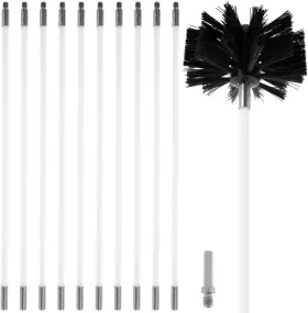 Famiwin 226129274038 15ft Chimney Sweep Cleaning Kit 11pcs Brush Dryer Vent Cleaner With 4 Inch N Famiwin 226129274038 15ft Chimney Sweep Cleaning Kit 11pcs Brush Dryer Vent Cleaner With 4 Inch N
