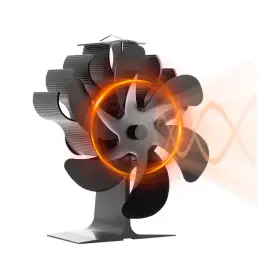 Flsl1t6yb0 Fanverk Wood Stove Fan 6 Blades Heat Powered Fireplace For Air Circulation P