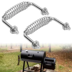 Fenxdn 821555229162 2 Pack 5-3/8 Inch Spring Handle With 1/2 Seet Rod For Bbq Grills Wood Stoves