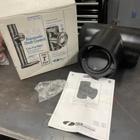 B34tj07 Field Controls Co. New B-34 Automatic Draft Control 7 Inch Flue Pipe Black Model