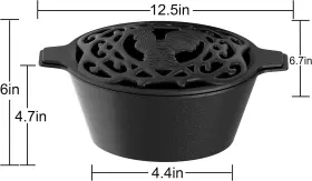 Fire Beauty 445025577527 Woodstove Steamer Stove Humidifier Cast Iron Lattice Top Rust Resistant 2.3quart #3 Fire Beauty 445025577527 Woodstove Steamer Stove Humidifier Cast Iron Lattice Top Rust Resistant 2.3quart #3