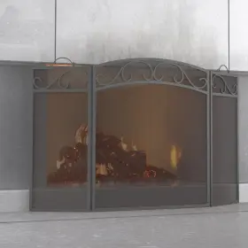 B08zcq14kn Fire Beauty Fireplace Screen 3 Panel With Handles Wrought Iron 51 Inch L X31 H Spa B08zcq14kn Fire Beauty Fireplace Screen 3 Panel With Handles Wrought Iron 51 Inch L X31 H Spa