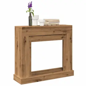 Fireplace Surround Artisan Oak 721158388582 39.4x11.8x34.4 Inch Engineered Wood Fireplace Surround Artisan Oak 721158388582 39.4x11.8x34.4 Inch Engineered Wood