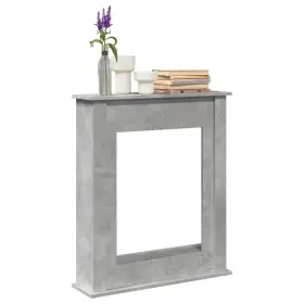 Fireplace Surround Concrete Grey 721158388711 29.5x7.9x34.4 Inch Engineered Wood Fireplace Surround Concrete Grey 721158388711 29.5x7.9x34.4 Inch Engineered Wood