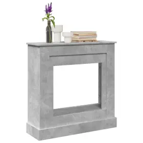 Fireplace Surround Concrete Grey 721158388803 35.4x11.8x35.4 Inch Engineered Wood Fireplace Surround Concrete Grey 721158388803 35.4x11.8x35.4 Inch Engineered Wood