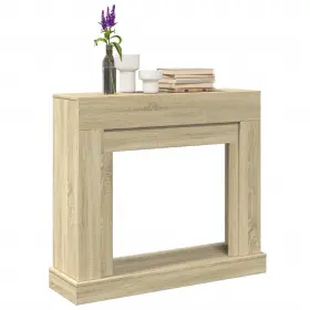 Fireplace Surround Sonoma Oak 721158388520 39.4x11.8x34.4 Inch Engineered Wood Fireplace Surround Sonoma Oak 721158388520 39.4x11.8x34.4 Inch Engineered Wood