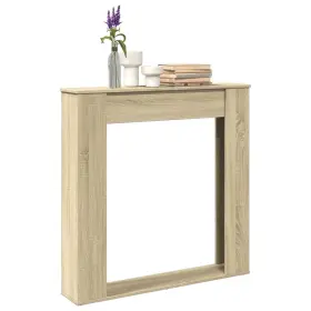 Fireplace Surround Sonoma Oak 721158388612 39.4x7.9x39.4 Inch Engineered Wood Fireplace Surround Sonoma Oak 721158388612 39.4x7.9x39.4 Inch Engineered Wood