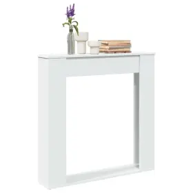 Fireplace Surround White 721158388599 39.4x7.9x39.4 Inch Engineered Wood