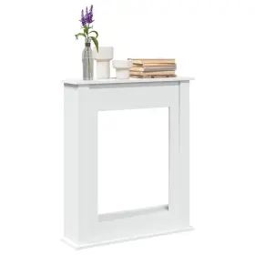 Fireplace Surround White 721158388681 29.5x7.9x34.4 Inch Engineered Wood Fireplace Surround White 721158388681 29.5x7.9x34.4 Inch Engineered Wood