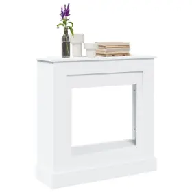 Fireplace Surround White 721158388773 35.4x11.8x35.4 Inch Engineered Wood Fireplace Surround White 721158388773 35.4x11.8x35.4 Inch Engineered Wood