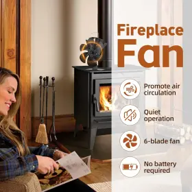 Ff01-6b Fizbxhg Heat Powered Wood Stove Fan For Buddy Heater - 6-blade Fireplace Increases #3 Ff01-6b Fizbxhg Heat Powered Wood Stove Fan For Buddy Heater - 6-blade Fireplace Increases #3