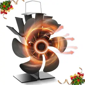 Ff01-6b Fizbxhg Heat Powered Wood Stove Fan For Buddy Heater - 6-blade Fireplace Increases Ff01-6b Fizbxhg Heat Powered Wood Stove Fan For Buddy Heater - 6-blade Fireplace Increases