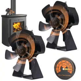 B0cgchn1v7 Flanagan 2pcs 6-blade Stove Fan Wood Burner Log Heat Powered Silent Fireplace Fa B0cgchn1v7 Flanagan 2pcs 6-blade Stove Fan Wood Burner Log Heat Powered Silent Fireplace Fa