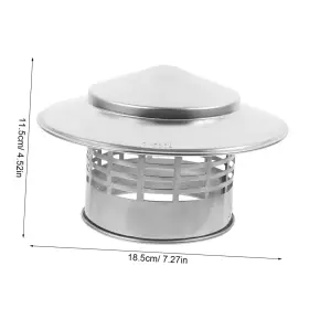 9sc9k029150nq8e Foytoki Rainproof Vent Cap Air Grille Cover Roof Caps Stove Round #2