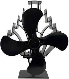 Freedom Stoves 850046994128 Heat Powered Stove Fan For Wood And Pellet Burners Compatible With