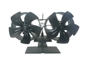 Sf926b5 Futuresun New Dual Fan Fireplace Stove Heat Powered 2-5 Blade #2