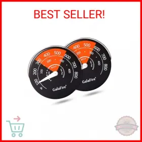Galafire 676422656004 2pcs Wood Stove Thermometer Magnetic For Burning Burn Indicator G