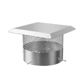 Garvee 199641171672 14 Inch Round Chimney Cap With Screen Stainless Steel Mesh Cover