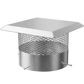 Garvee 199641171702 20 Inch Round Chimney Cap With Screen Stainless Steel Mesh Cover Adjust