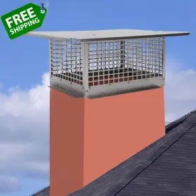 Gdae10 313098360391 Mesh Chimney Cap 17 Inch X 29 Flue Caps 304 Stainless Steel Fireplace Single Chim Gdae10 313098360391 Mesh Chimney Cap 17 Inch X 29 Flue Caps 304 Stainless Steel Fireplace Single Chim