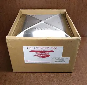 Gelco 13051 8 Inch X Stainless Steel Single Flue Chimney Cap 3/4 Mesh Nib Usa