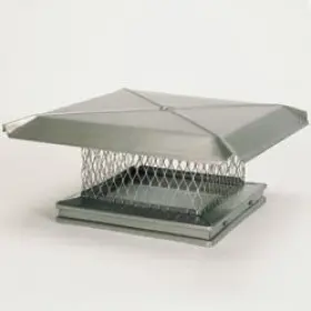 13111 Gelco 17 X Stainless Steel Single-flue Chimney Cap 3/4 Mesh
