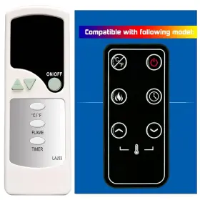 Gengqiansi 801542917074 Replacement Remote Control For Recpro Rv Fireplace 30 36