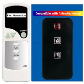 A520230208b03 Gengqiansi Ab-02 Replacement For Costway Belleze Fireplace Heater Remote Control Ep24205 Sf103