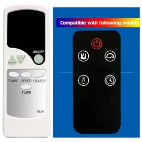 A52023103101c02 Gengqiansi Niu49 Replacement Remote Control For Home Decorators Collection Electric Fireplace