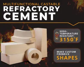 3110 Girtech 820208200264 Firecast Castable Refractory Cement Mix Degree Fahrenheit 30 Lbs High Te #2