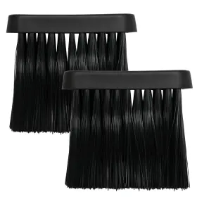Lmq180 Gmapats 2 Pcs Oblong Fireplace Brush Pp 17.00x12.00x3.00 Cm Black