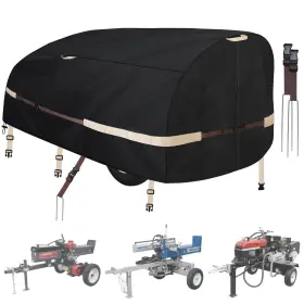 P240101 Goctoke Log Splitter Cover 1200d Heavy Duty Tear Resistant Wood For 1