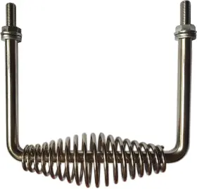 Bs02 Gooyoou 6 Inch Stainless Spring Handle 5 Wide Overall With 1/2 Steel Rod For Bbq Pits T