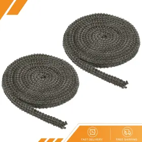 Gryfton 686130700562 2 Pcs 73 Inch Wood Stove Gasket Flat High-temperature Resistance Seal Rope Black
