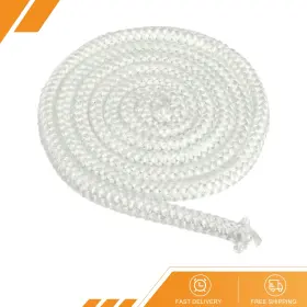 Gryfton 686130905202 1/2 Inch X86 Wood Stove Gasket Fiberglass Round Seals Rope Replacement White