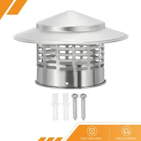 Gryfton 686130916451 6 Inch Chimney Cap 304 Stainless Steel Covers Hood Screen Roof Vent