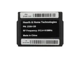 Srv2326-120 Hearth And Home Technologies Hht Rf Fcc Module