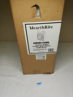 Hrw10ml-1 Hearthrite 10 000 Btu Propane Heater Manual Temperature Control Hrw10ml