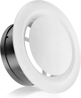 Hg Power 767550223982 6 Inch Soffit Vent Adjustable Air White And Black