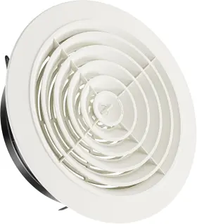 Pi020 Hg Power 8 Inch Soffit Vent Round Air Cover With Louver Abs