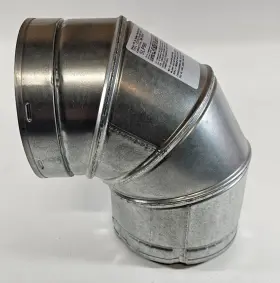 091619 Hht 652174508969 Majestic Slp90 4 Inch Gas Vent 90 Elbow Double Wall Direct Pipe