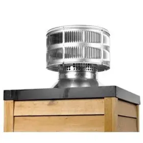 Ve1719651 Hht Round Termination Firplace Cap With Storm Collar